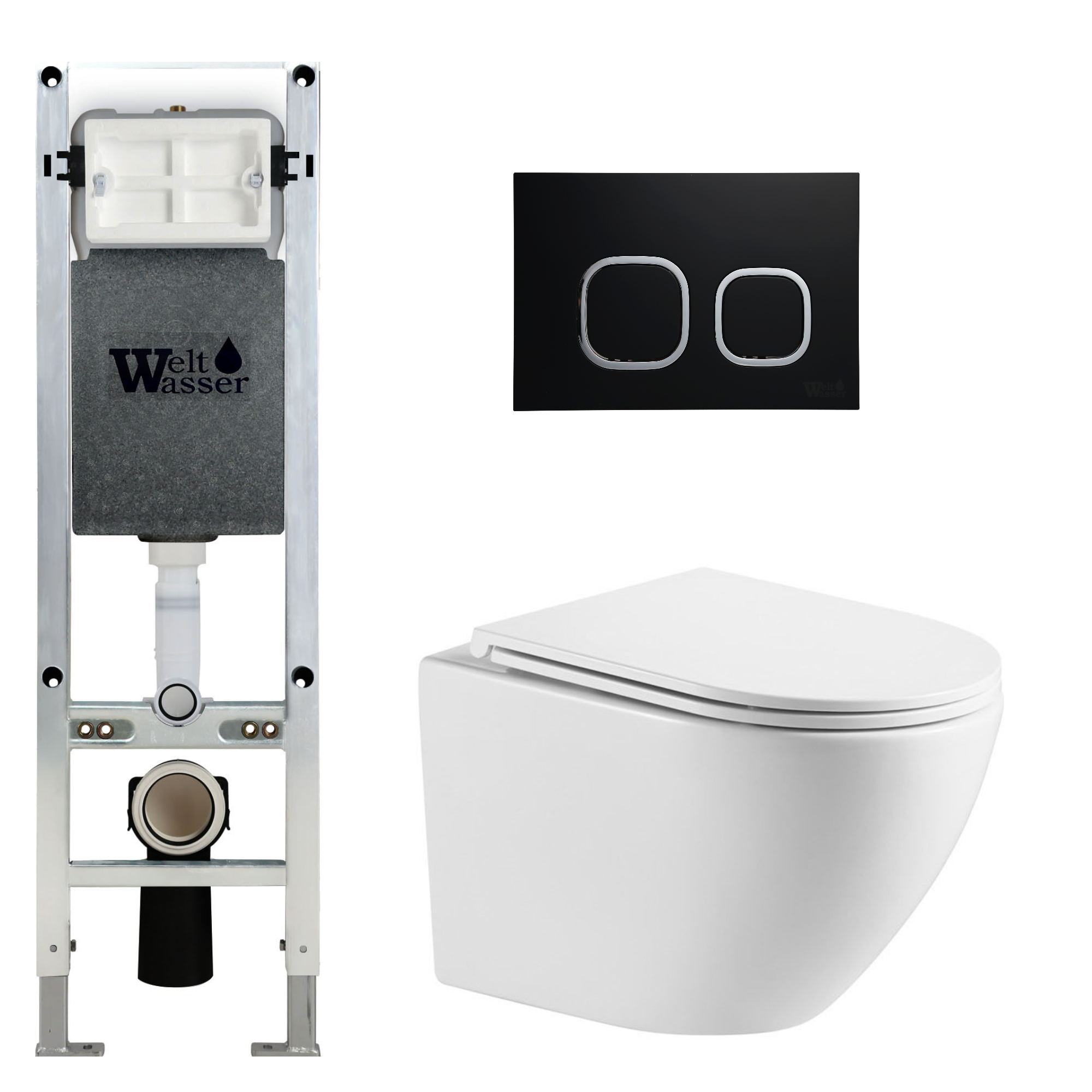 Комплект WeltWasser 10000011282 Merzbach 043 GL-WT + Amberg 350 ST + Amberg RD-BL