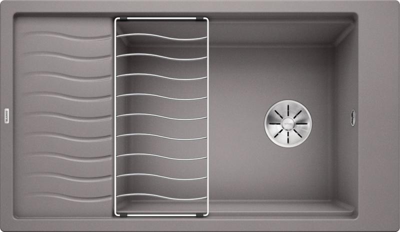 Врезная кухонная мойка Blanco ELON XL 8 S SILGRANIT PuraDur алюметаллик