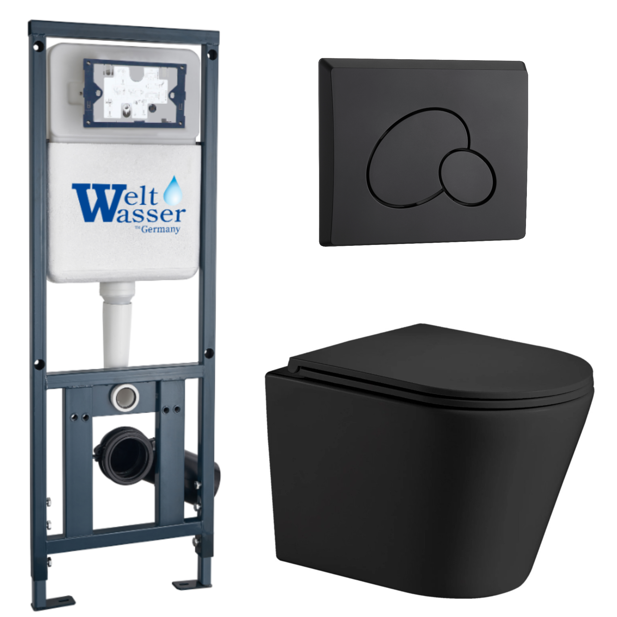 Комплект WeltWasser 10000011549 Salzbach 043 MT-BL + Marberg 410 + Marberg 410 RD MT-BL