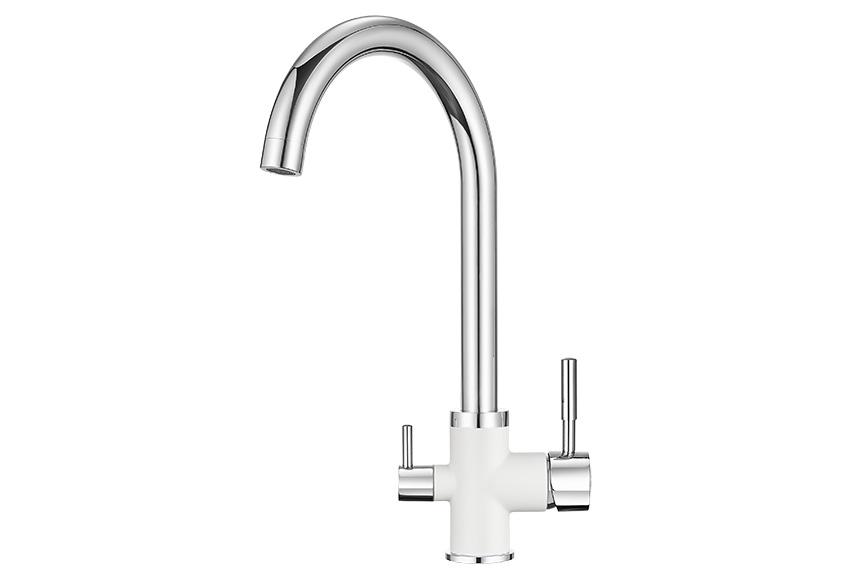 Смеситель для кухни (мойки) Granula 3168 xром/арктик