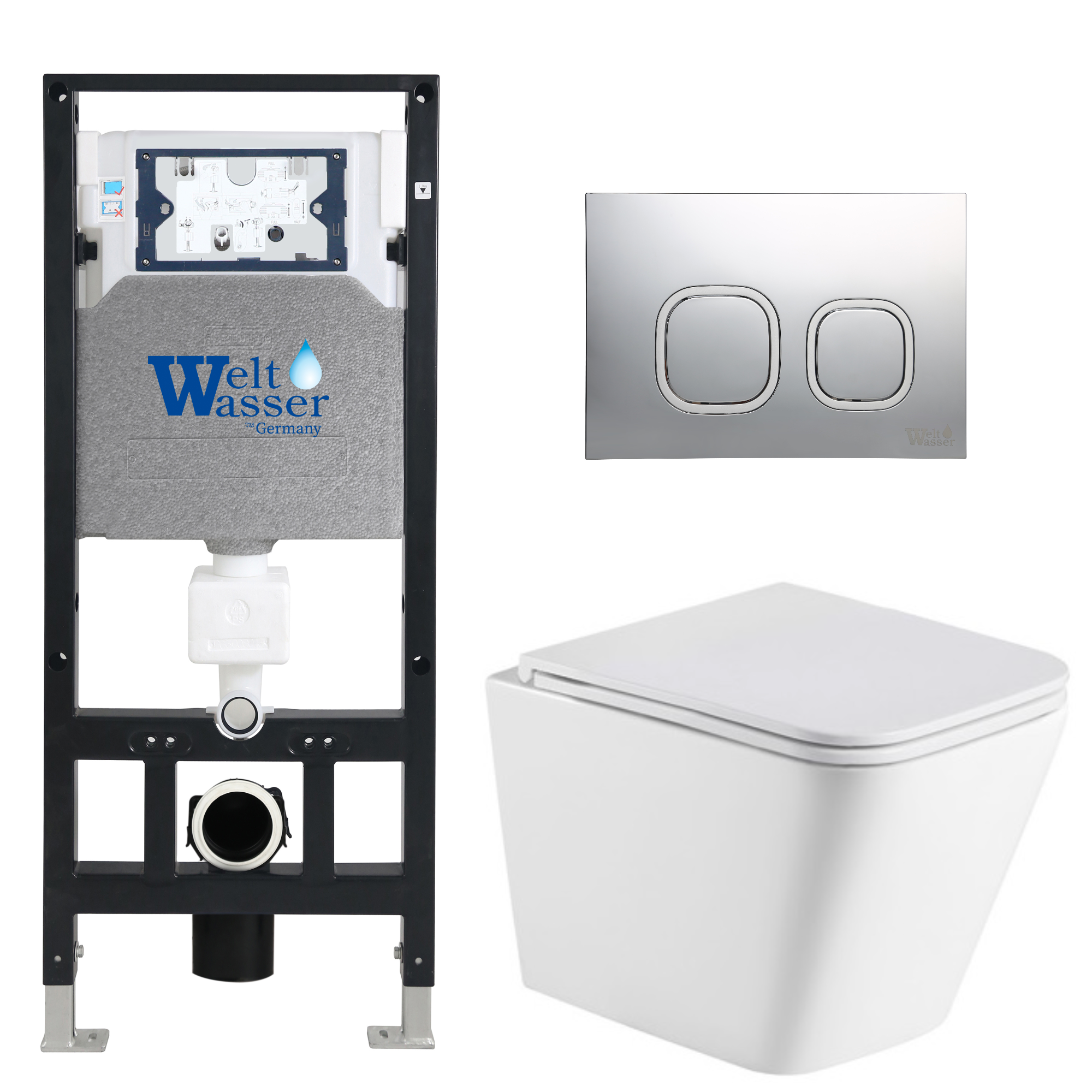 Комплект WeltWasser 10000011868 Gelbach 043 GL-WT + Amberg 506 ST + Amberg RD-MT CR