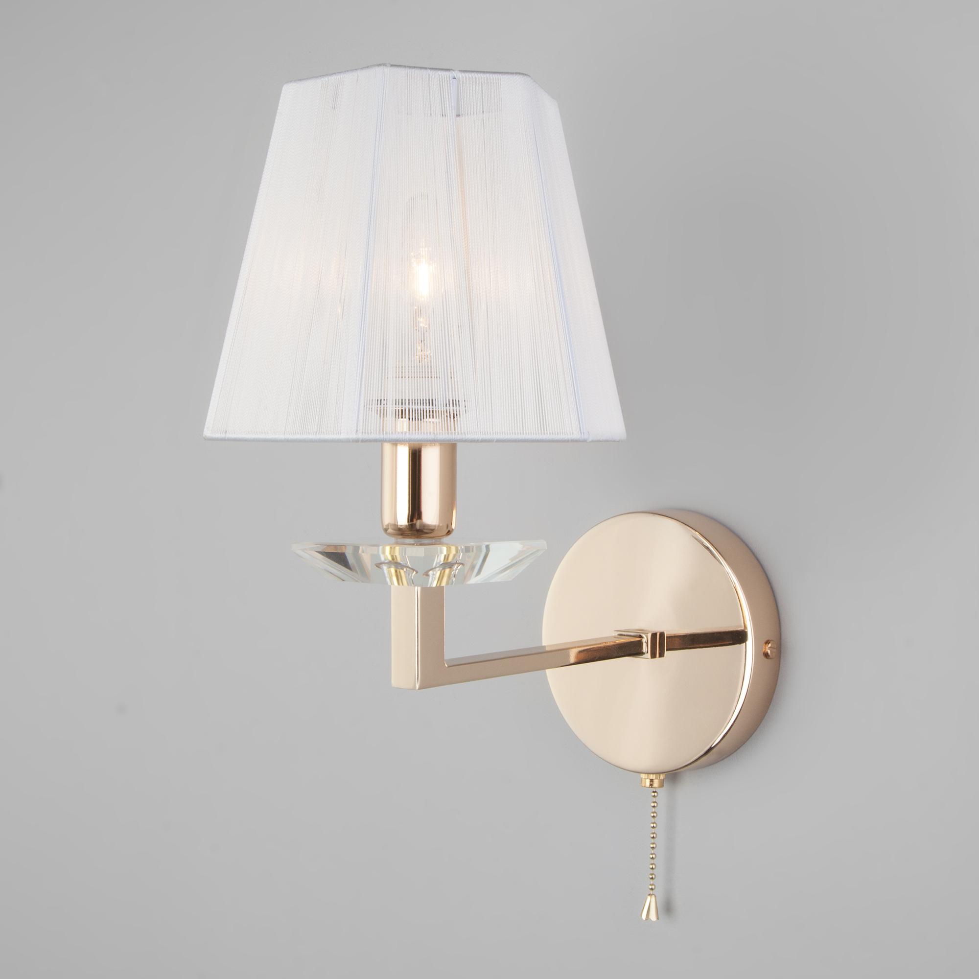 Настенный светильник с абажуром Eurosvet 60114/1 золото