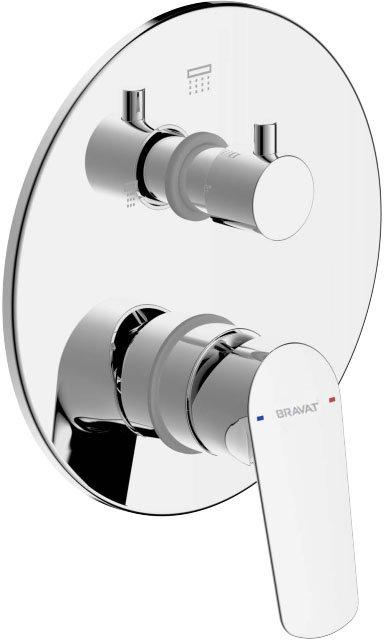 Смеситель для ванны Bravat PB8429564CP-2-ENG хром