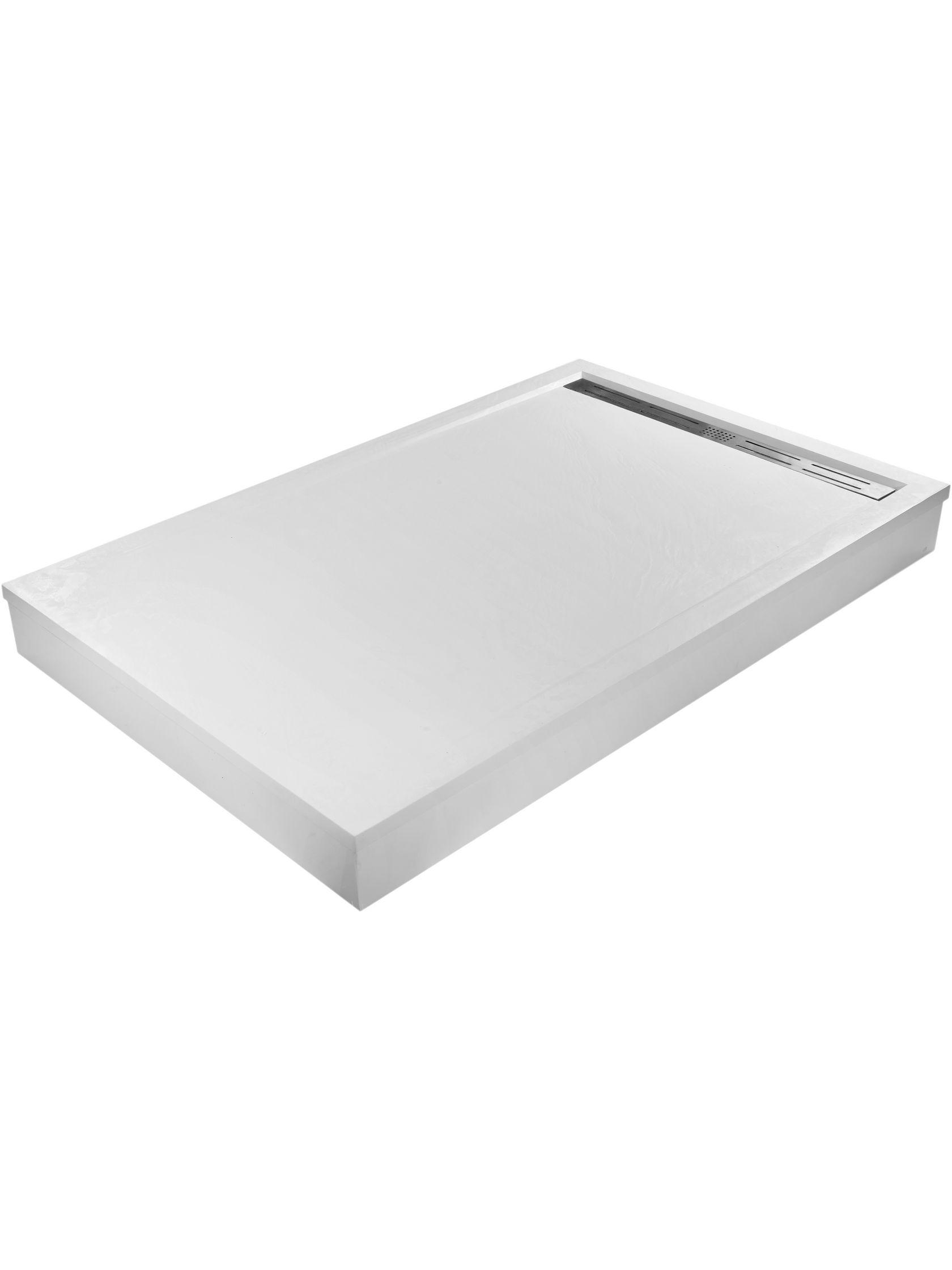 Душевой поддон с сифоном WeltWasser WW TRS 14080 STONE-WT 140х80х3 10000004374 белый