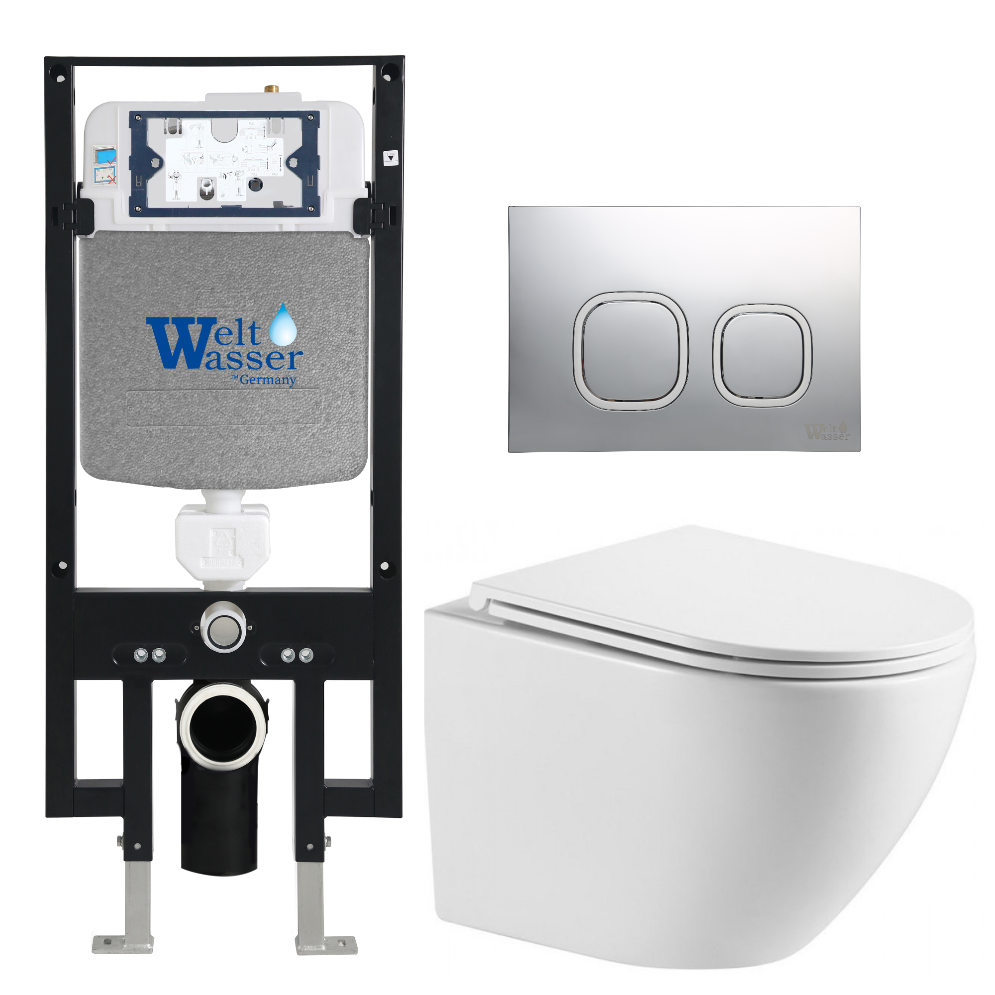 Комплект WeltWasser 10000011417 Merzbach 043 MT-WT + Amberg 497 ST + Amberg RD-MT CR
