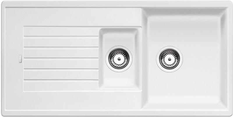 Врезная кухонная мойка Blanco ZIA 6S SILGRANIT PuraDur белый