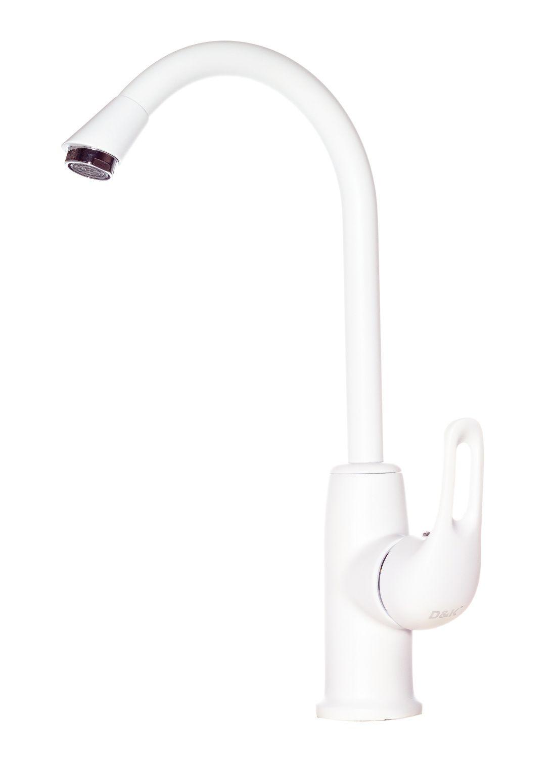 Смеситель для кухни (мойки) D&K Rhein.Eucharius DA1372426 белый