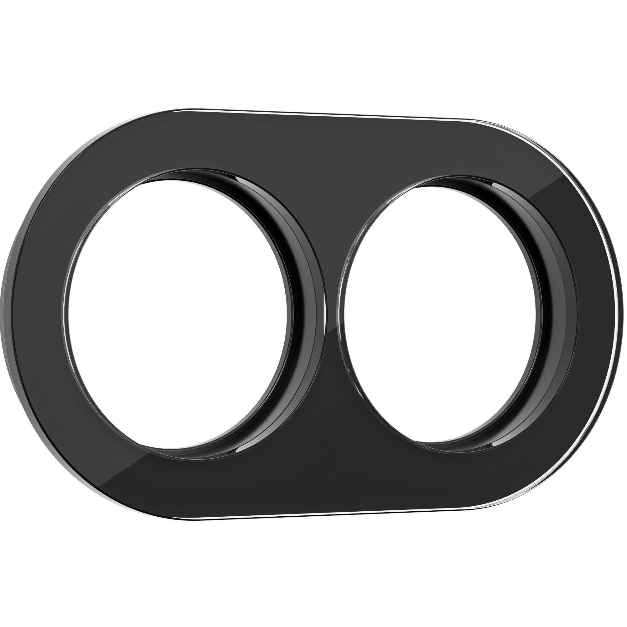 Рамка на 2 поста Черный Werkel W0025108