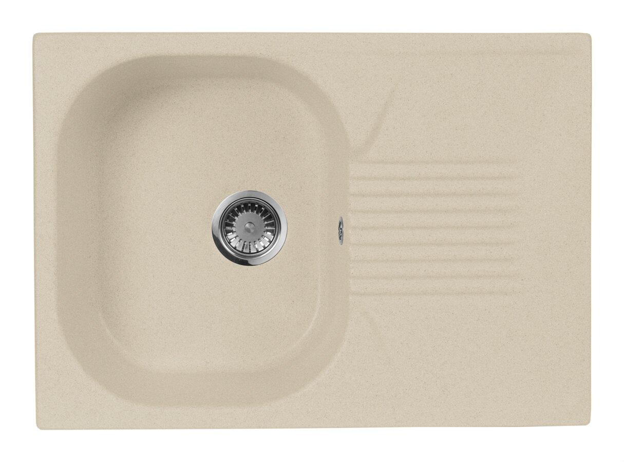 Мойка кухонная AquaGranitEx M-70 (328) бежевый