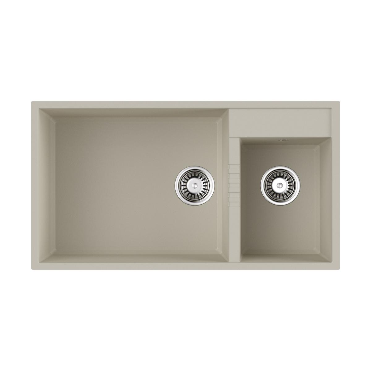 Врезная кухонная мойка Omoikiri Tedori 85-2-U-WH белый 4993943