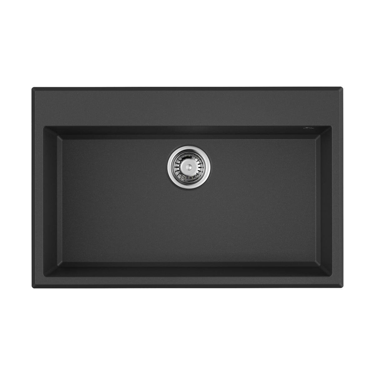 Врезная кухонная мойка Omoikiri Tedori 79-BL черный 4993948
