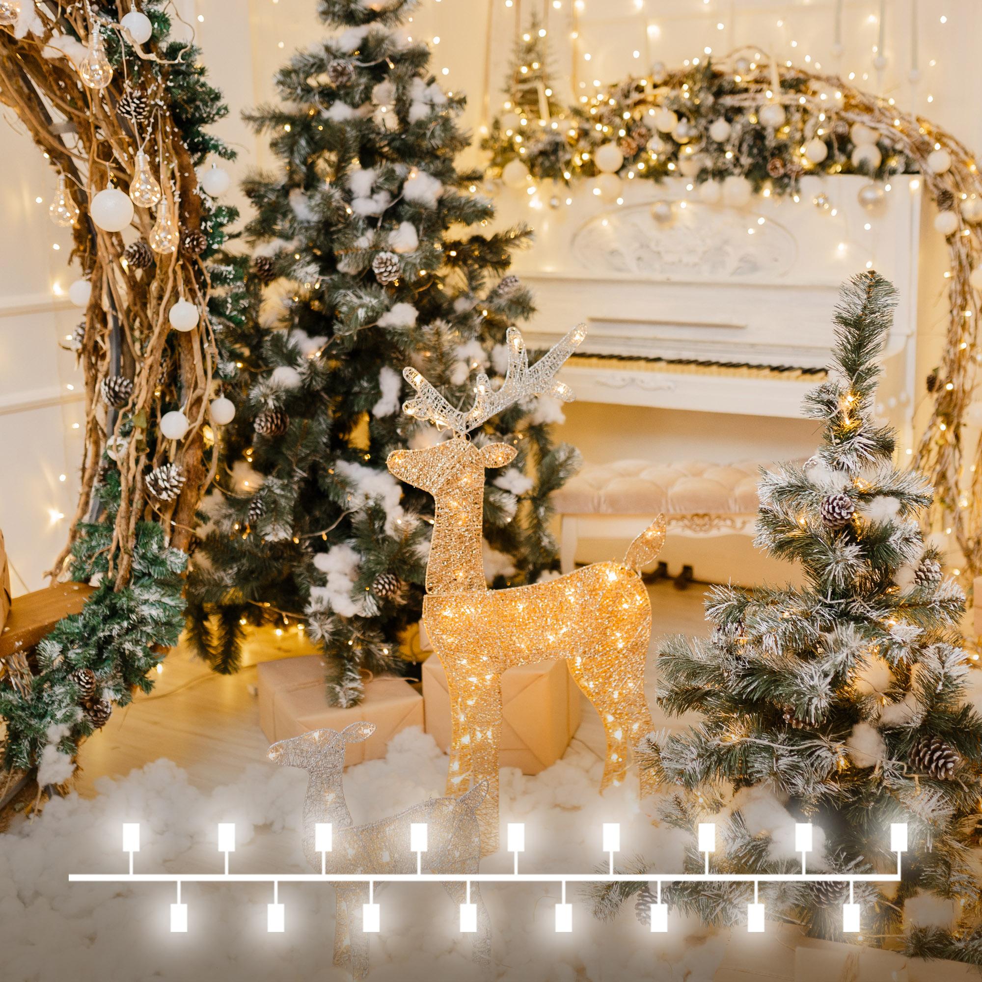 Гирлянда нить "Роса" Eurosvet 10м IP20 400-008 теплый белый