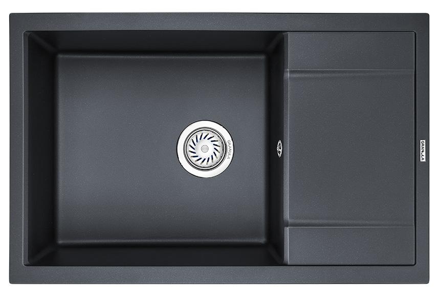 Врезная кухонная мойка Granula 7805 шварц