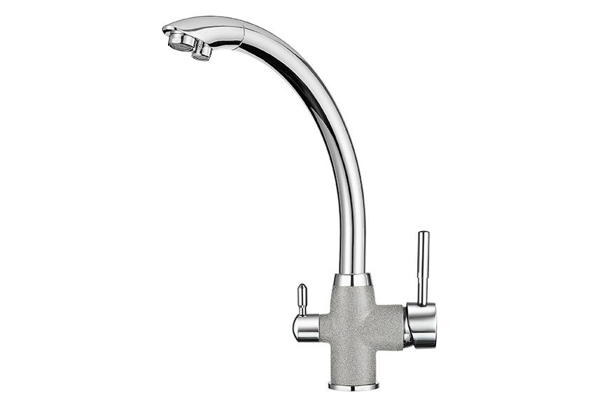 Смеситель для кухни (мойки) Granula 3167 xром/базальт