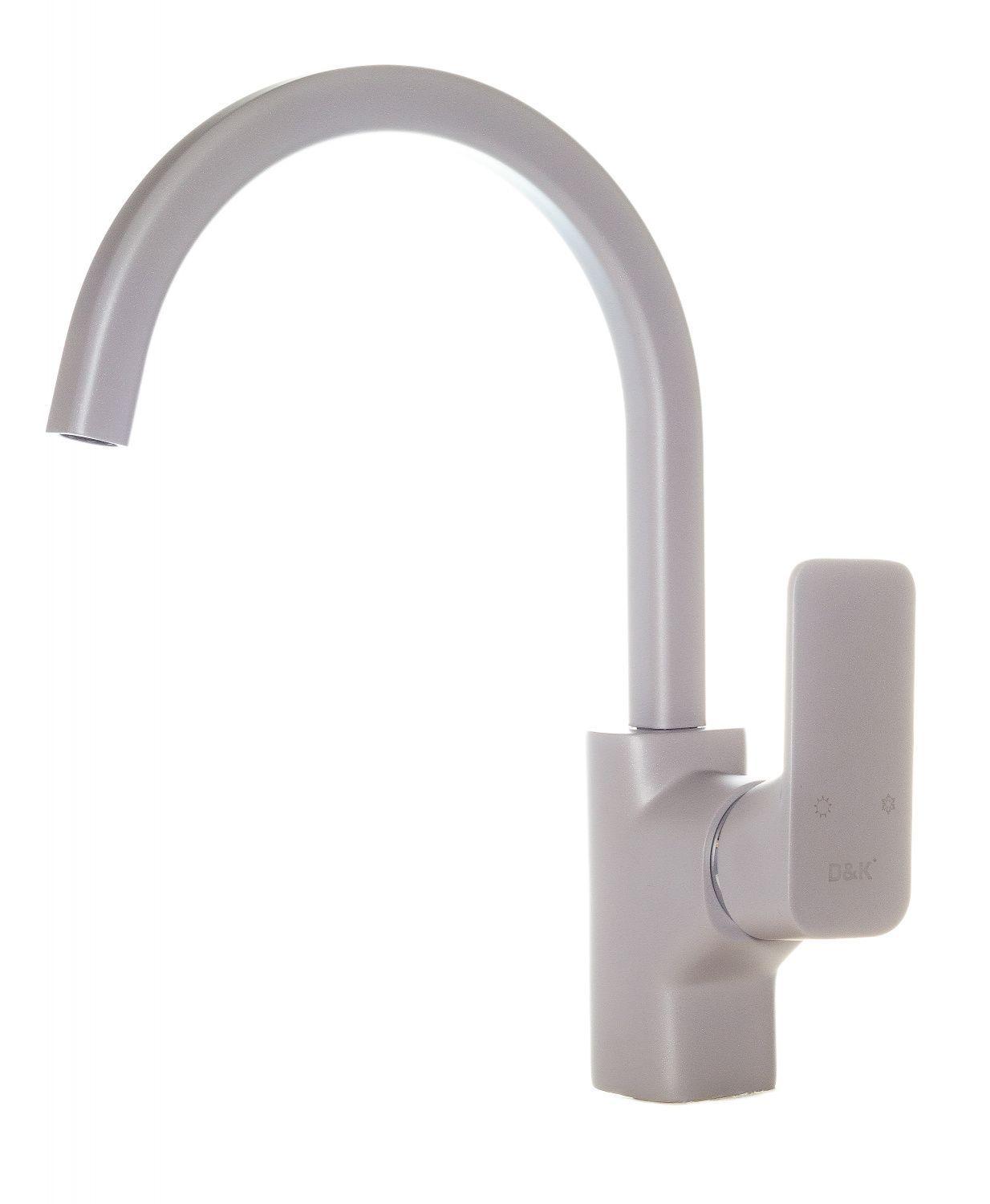 Смеситель для кухни (мойки) D&K Berlin. DA1432421 грей