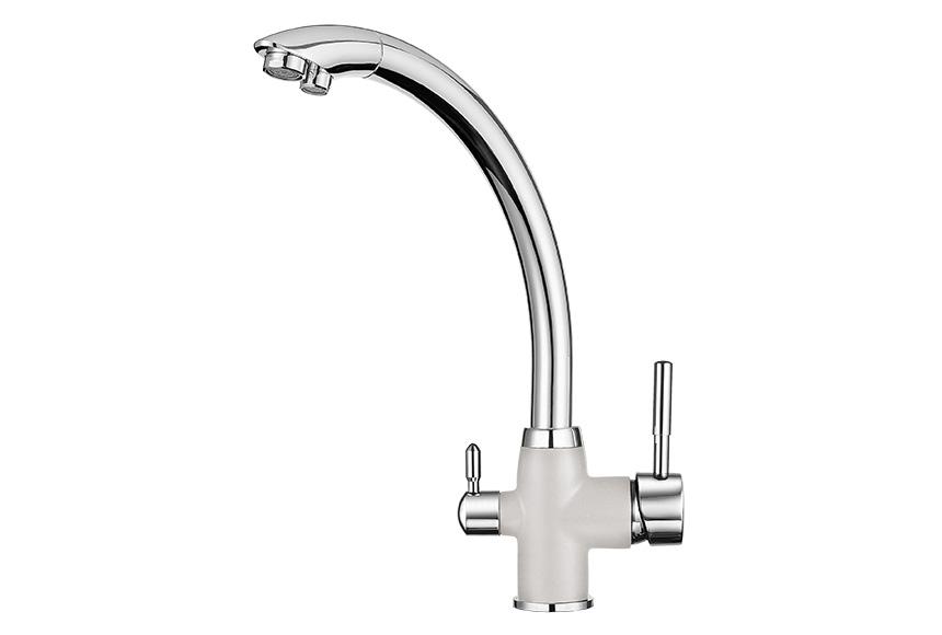 Смеситель для кухни (мойки) Granula 3167 xром/арктик