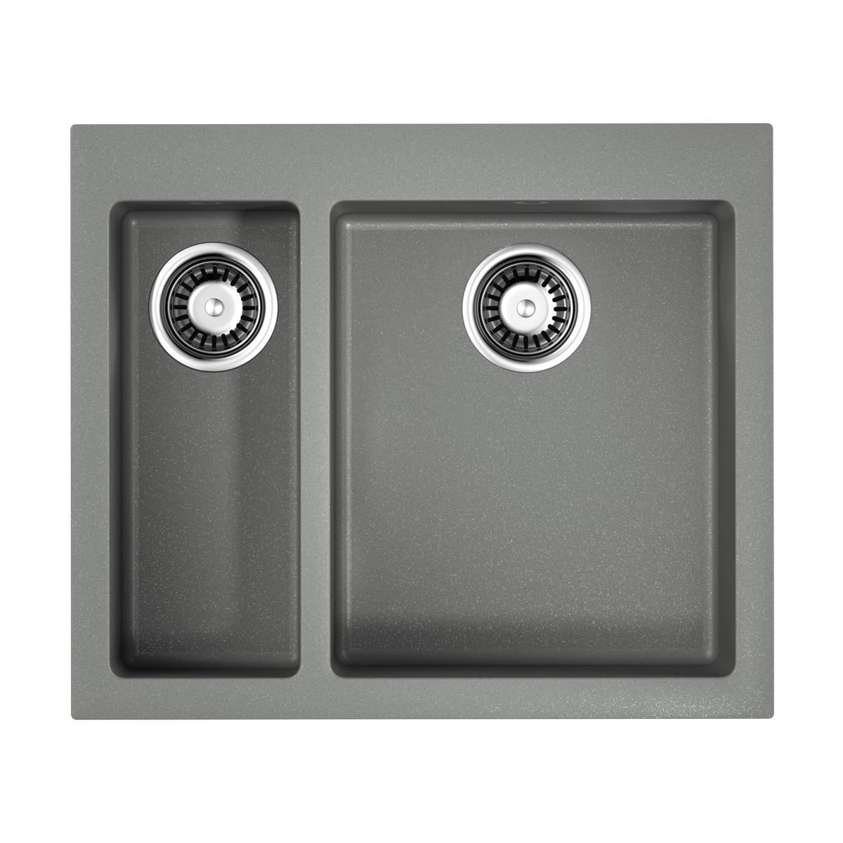Врезная кухонная мойка Omoikiri Bosen 59-2-GR leningrad grey 4993558