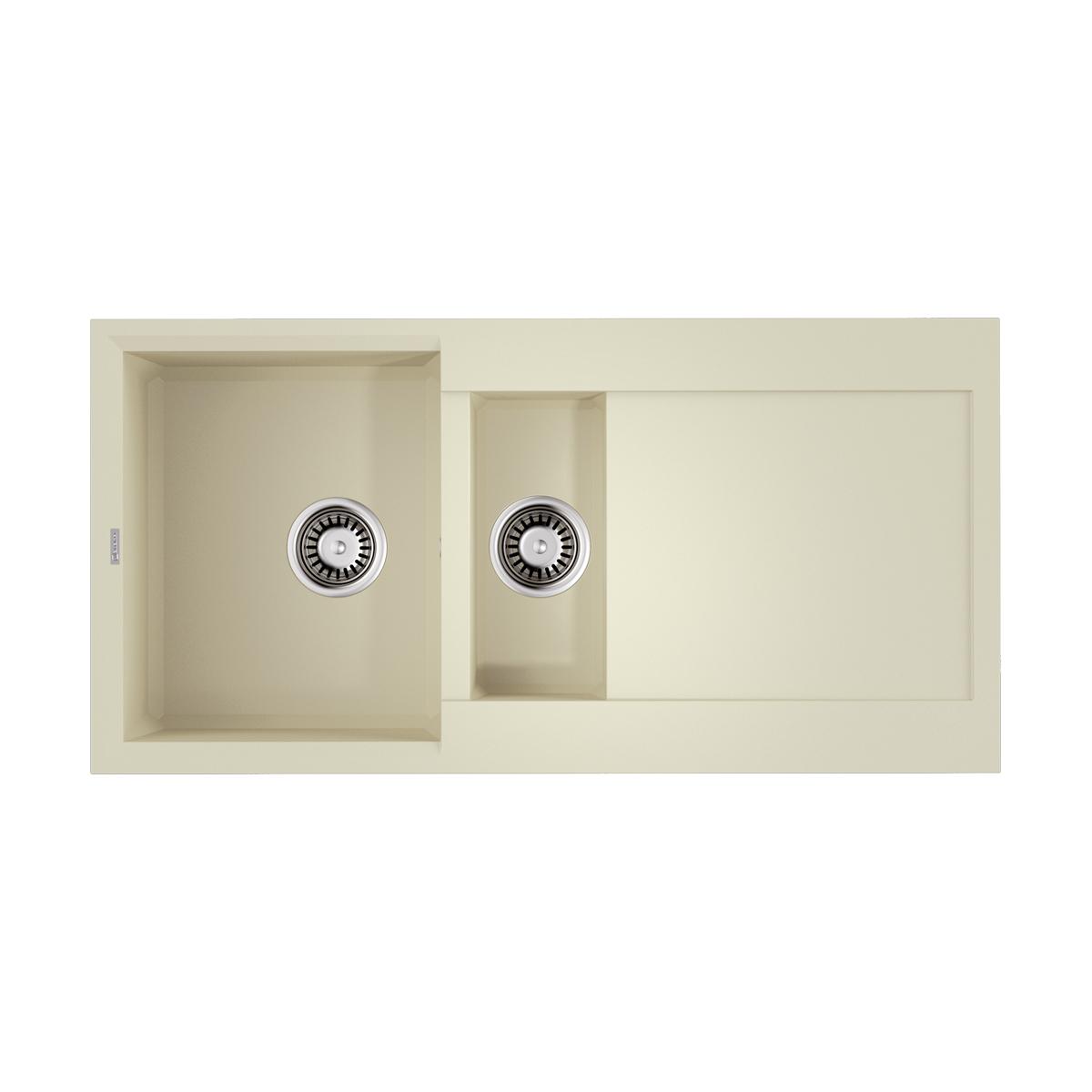 Врезная кухонная мойка Omoikiri Sakaime 100-2-BE ваниль 4993893