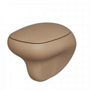 Унитаз подвесной безободковый Ambassador Diamond 123T20501R (53х40.5х37.5) бежевый, 1 место