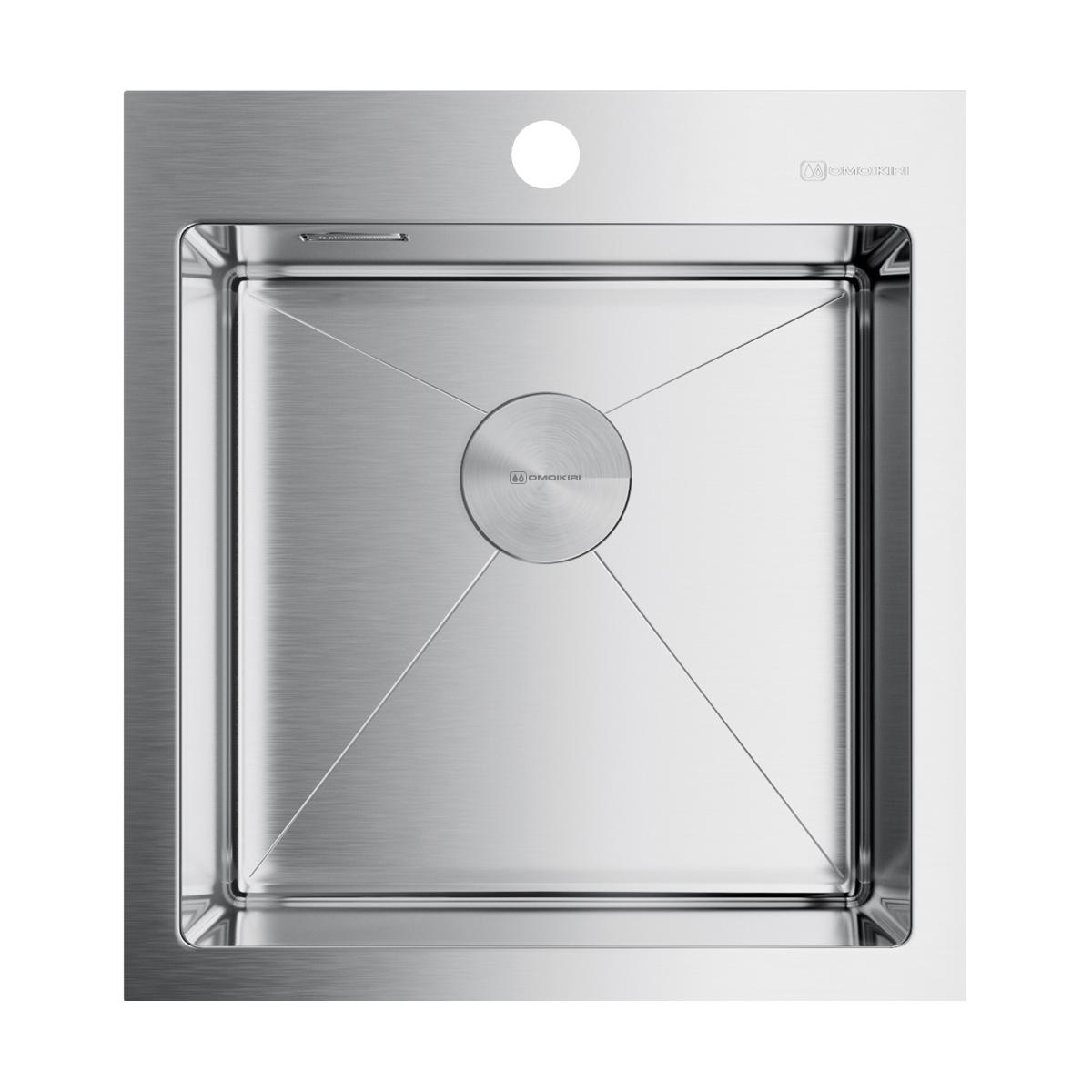 Врезная кухонная мойка Omoikiri Akisame 46-IN нержавеющая сталь 4973057