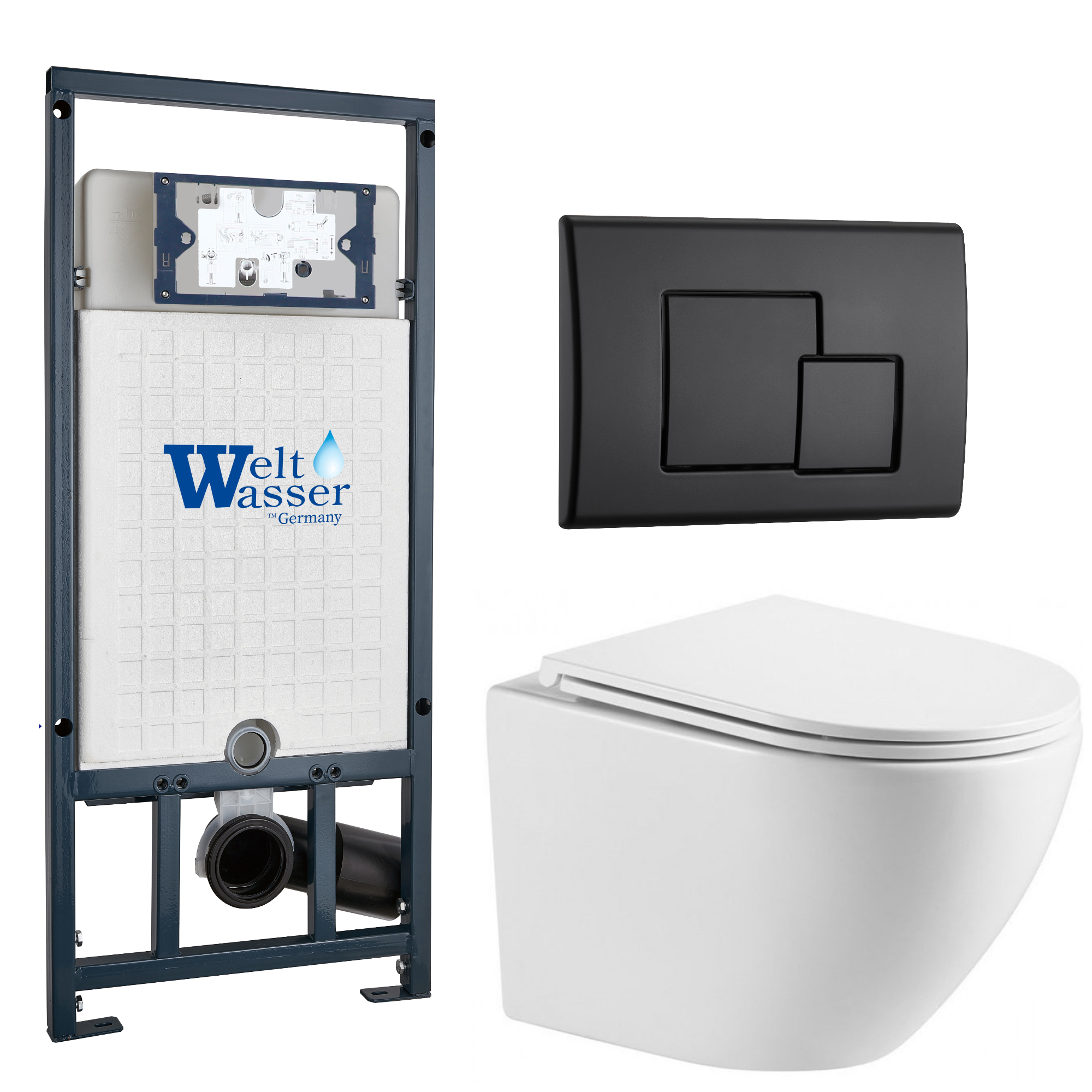 Комплект WeltWasser 10000011442 Merzbach 043 MT-WT + Marberg 507 + Marberg 507 SE MT-BL