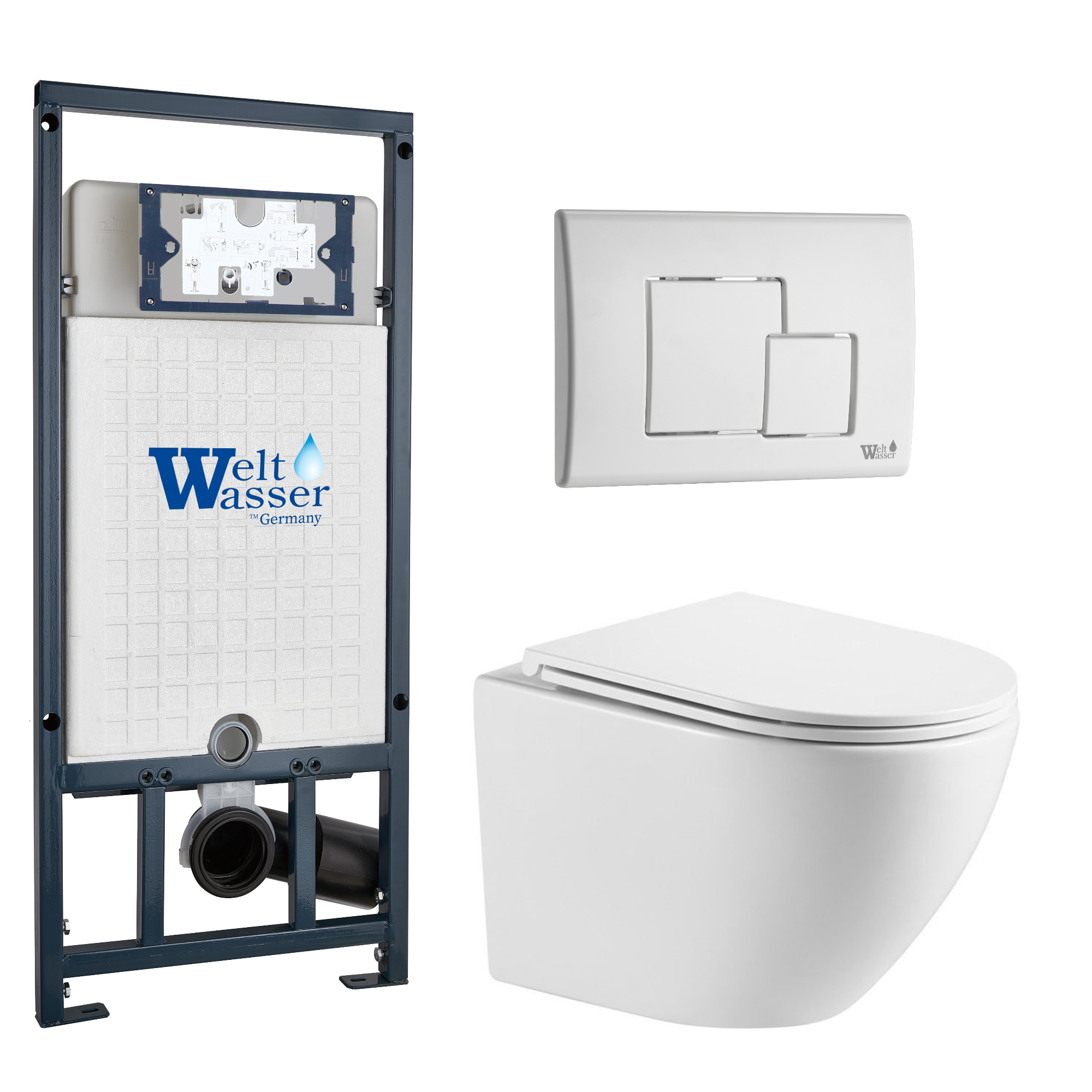 Комплект WeltWasser 10000011318 Merzbach 043 GL-WT + Marberg 507 + Marberg 507 SE GL-WT