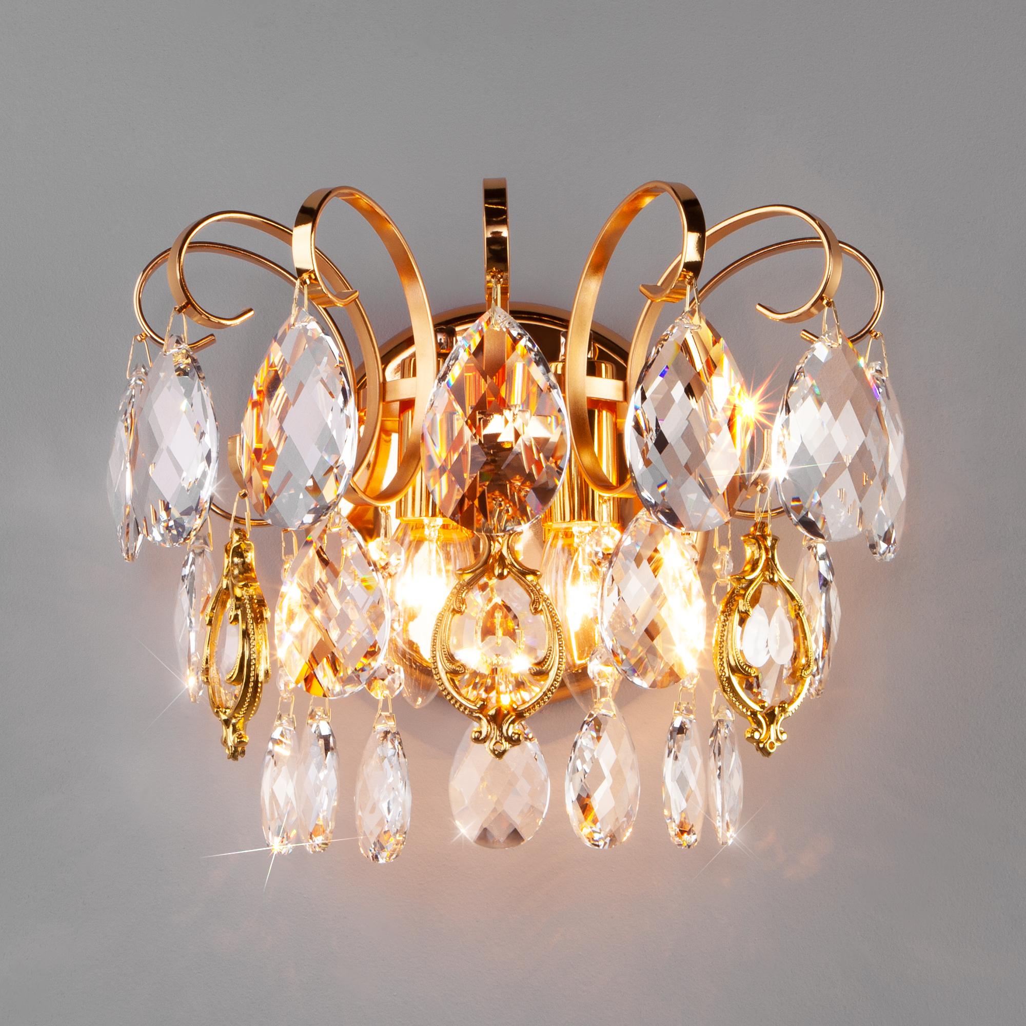 Бра с хрусталем Eurosvet 10081/2 золото