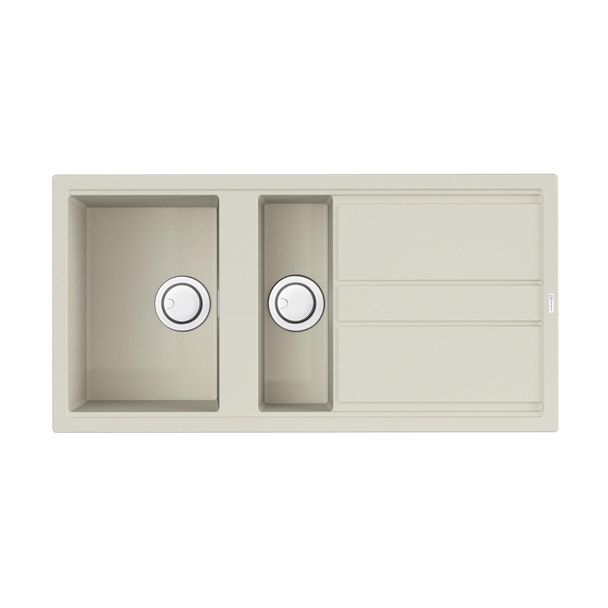 Врезная кухонная мойка Omoikiri Kitagawa 100-2-WH белый 4993803