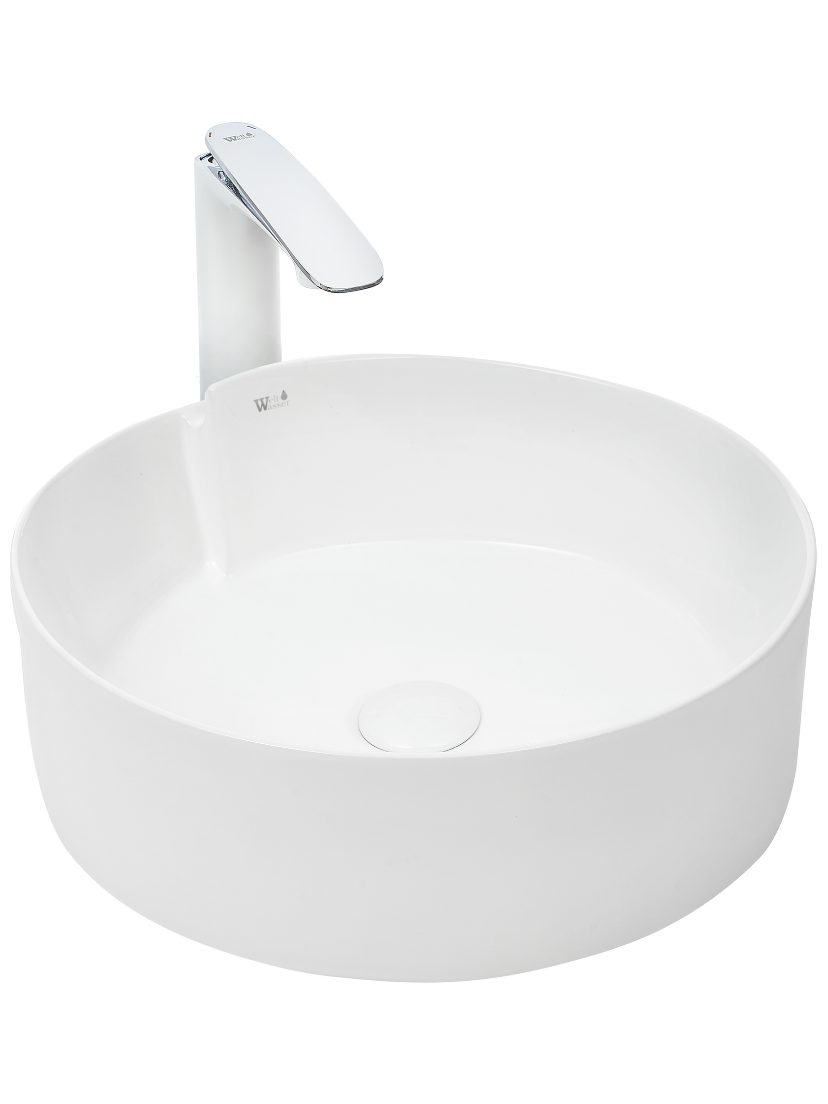 Раковина накладная WeltWasser 43.5/43.5/16 WW Elbach 3261 10000004570 белая