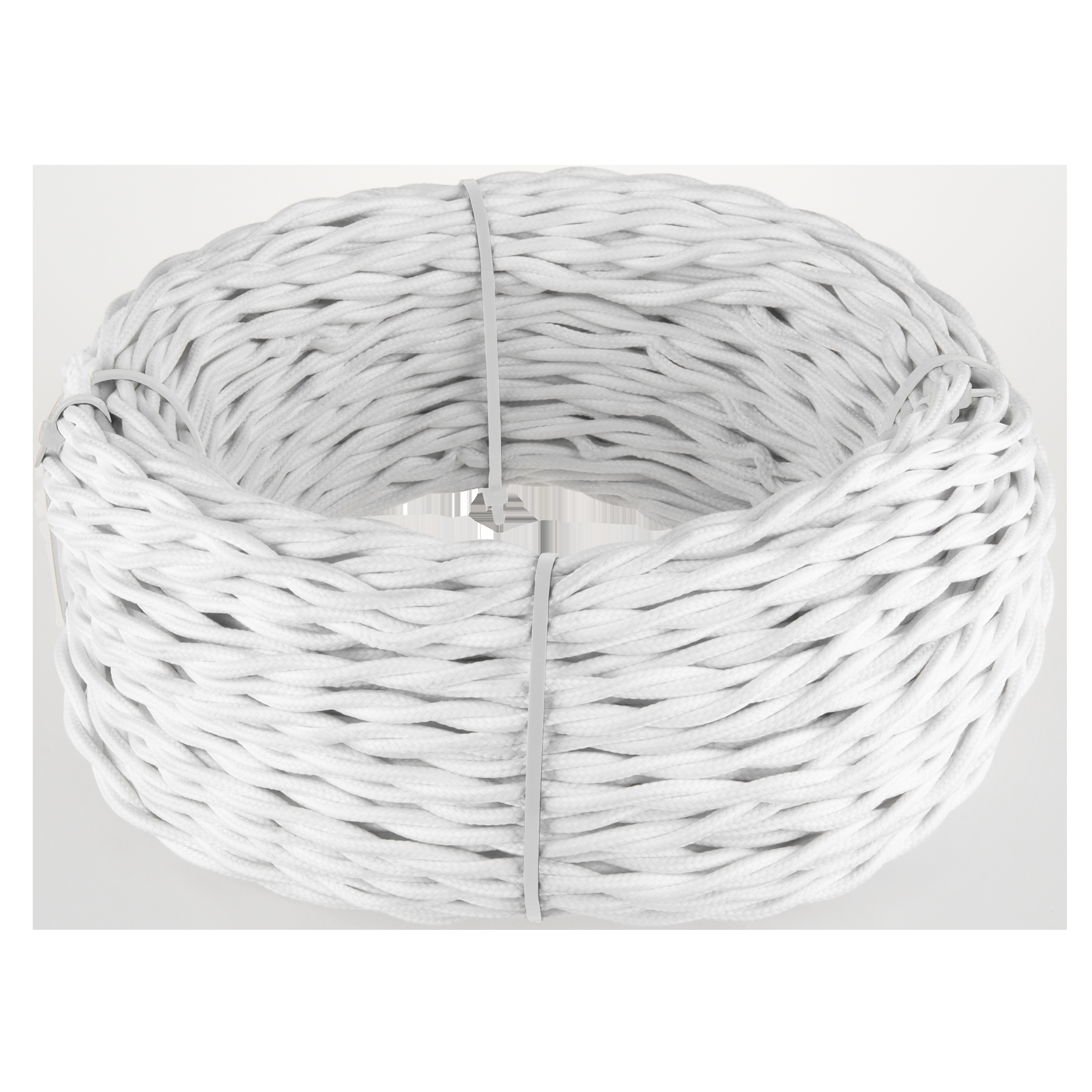 Ретро кабель витой 2х1.5 белый 50 м Werkel W6452501