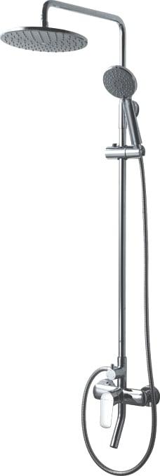 Душевая стойка со смесителем для ванны Bravat F6429564CP-A-ENG хром