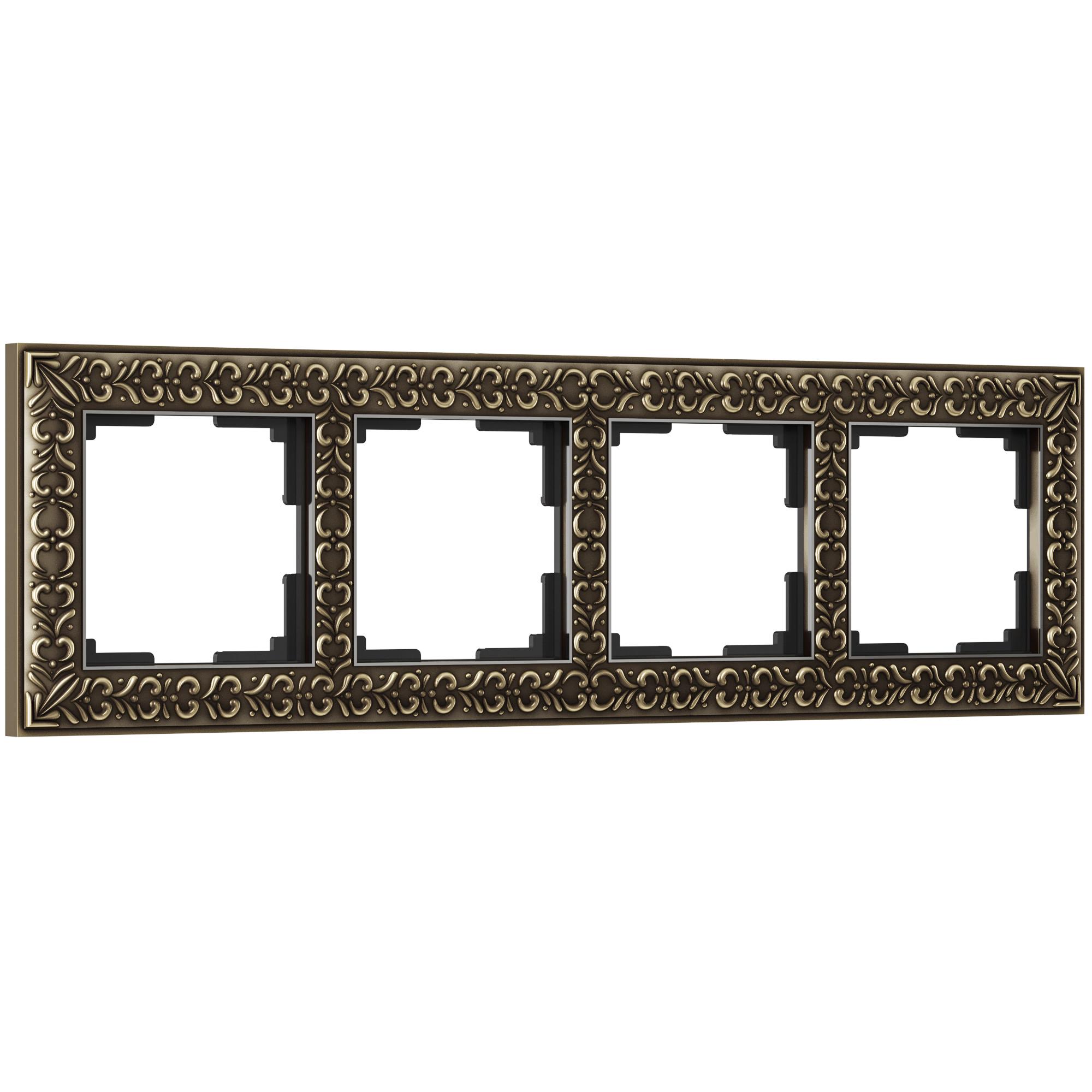 Рамка на 4 поста бронза Werkel WL07-Frame-04