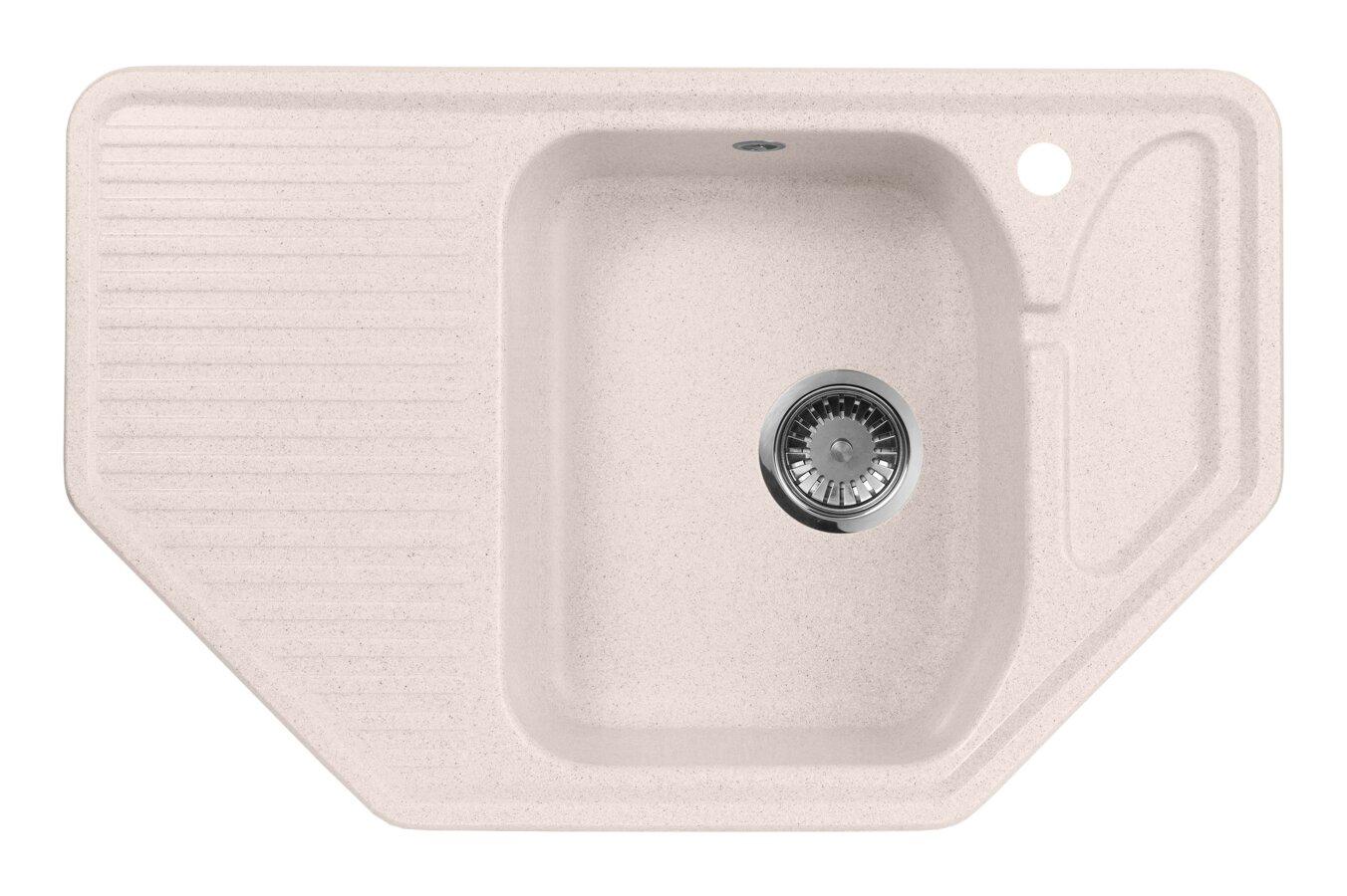Мойка кухонная AquaGranitEx M-10 (311) светло-розовый