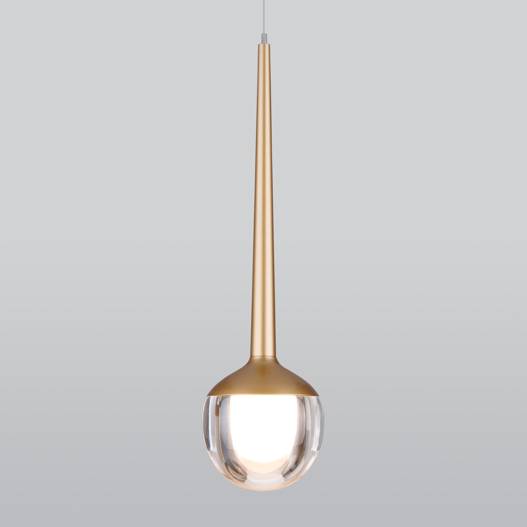 Подвесной светодиодный светильник Elektrostandard 6W 4200K DLS028 золото