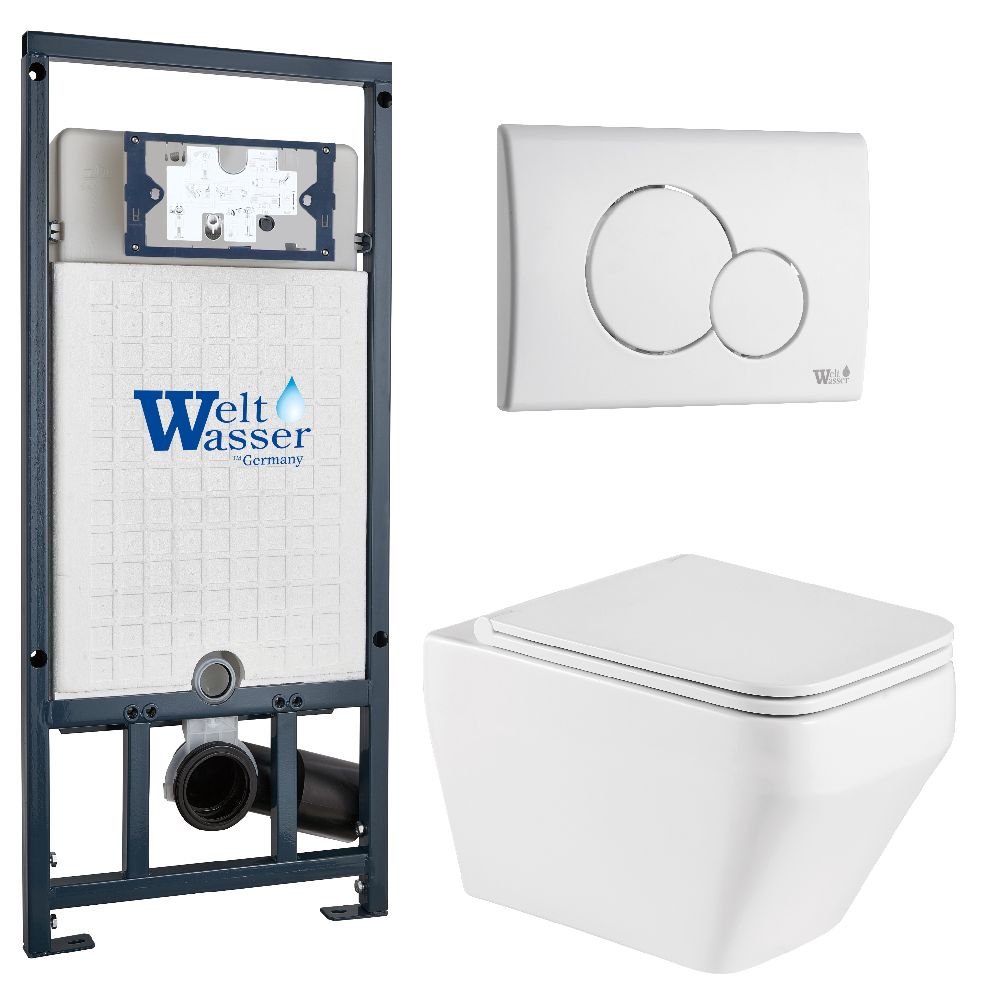 Комплект WeltWasser 10000011683 Hofbach 041 GL-WT + Marberg 507 + Marberg 507 RD GL-WT