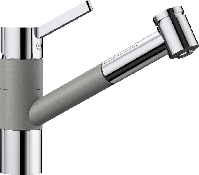 Смеситель для кухни (мойки) Blanco Tivo-S Silgranit хром/алюметаллик