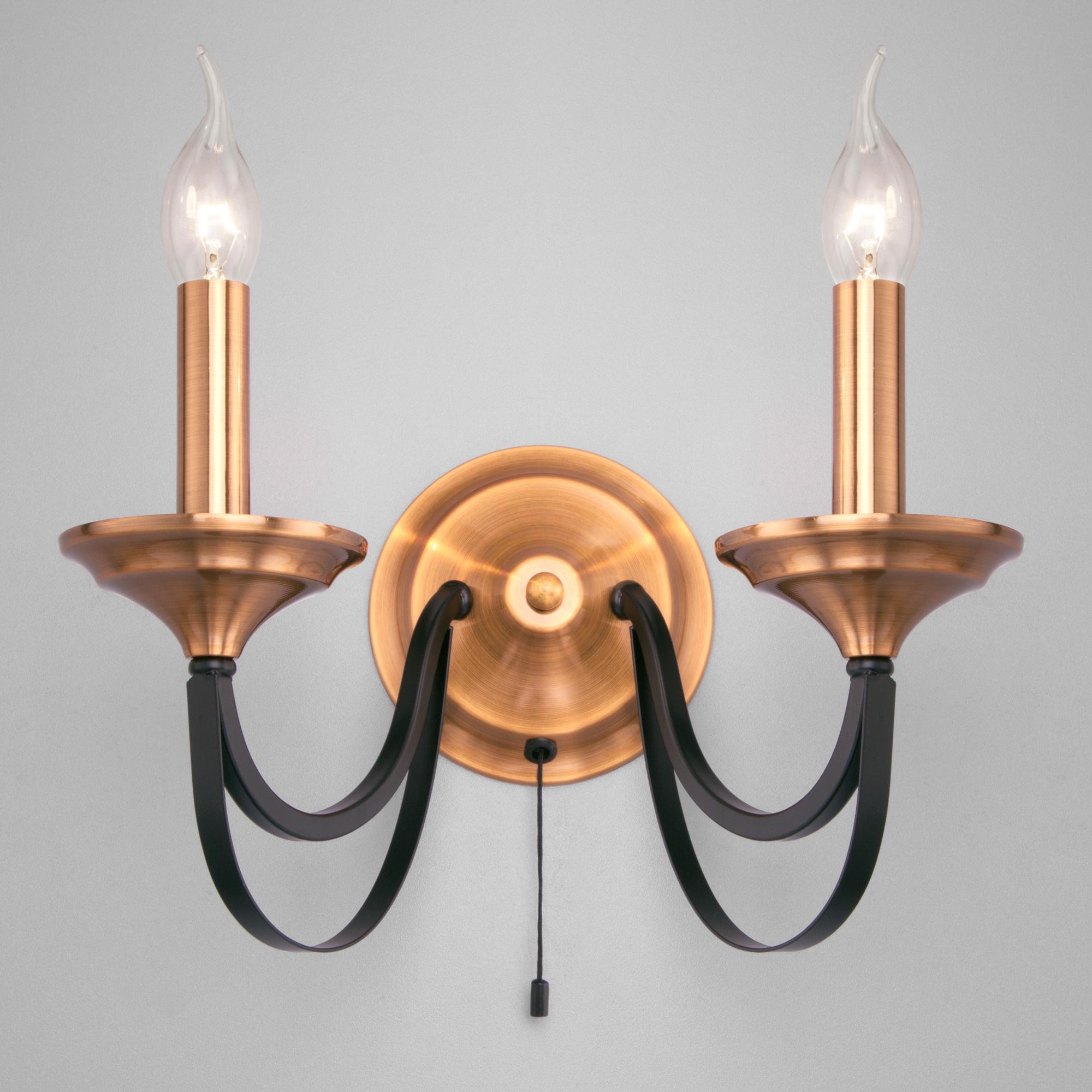 Бра в стиле лофт Eurosvet 60098/2 черный