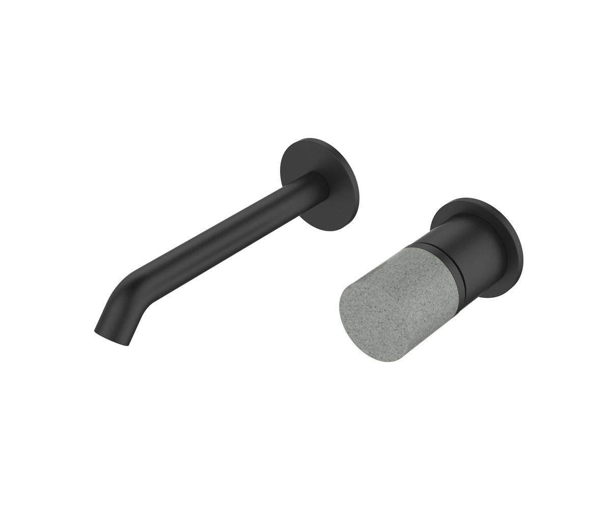 Смеситель для раковины Bronze de Luxe хром с ручкой под мрамор 24686BG