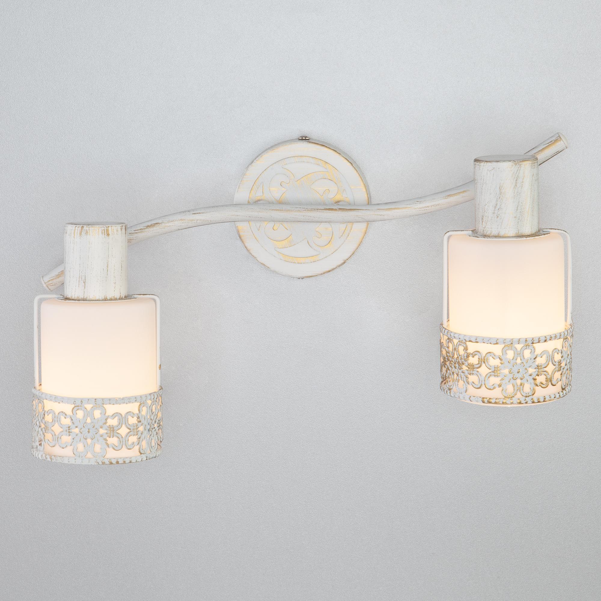 Настенный светильник Eurosvet 20025/2 белый с золотом/хром