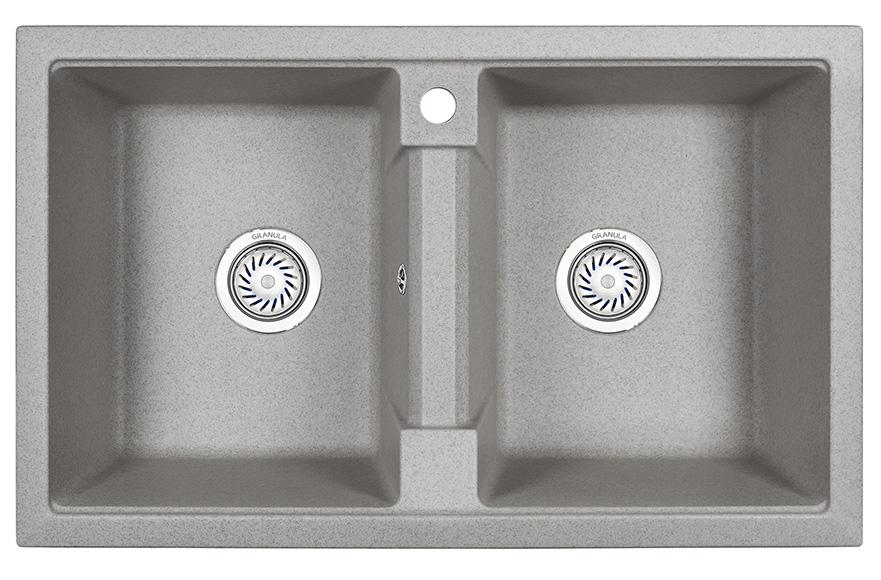 Врезная кухонная мойка Granula 8101 базальт