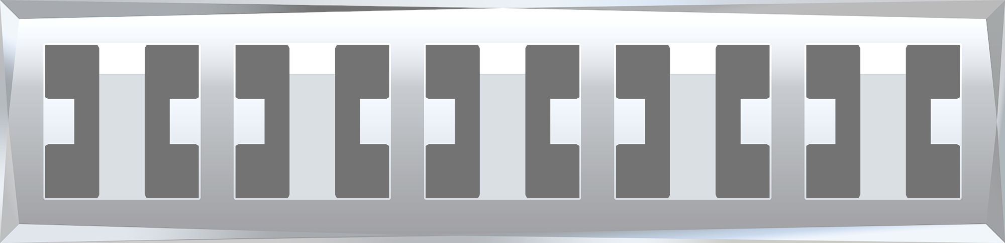 Рамка на 5 постов зеркальный Werkel W0051220