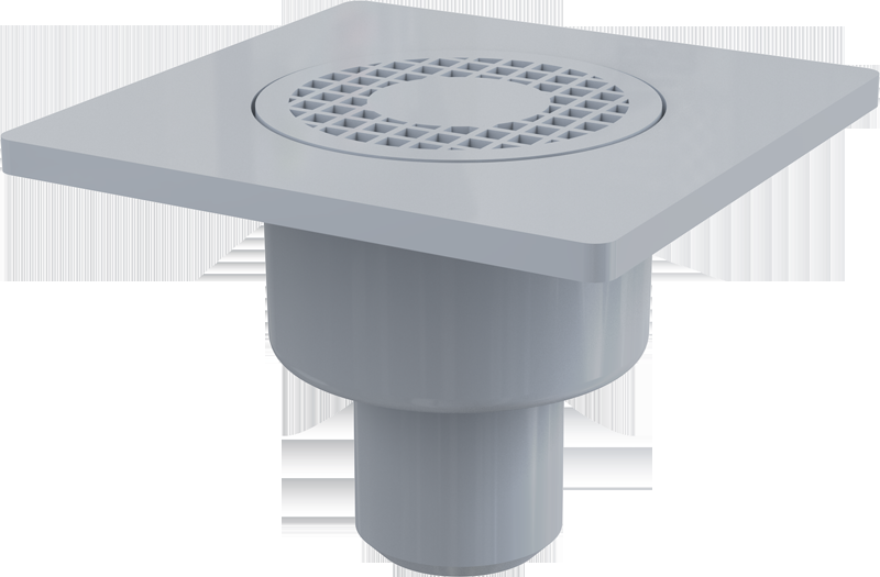Сливной трап AlcaPlast APV4 150х150/50 прямой выпуск