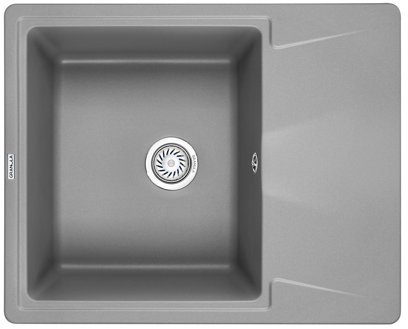 Врезная кухонная мойка Granula 6201 алюминиум