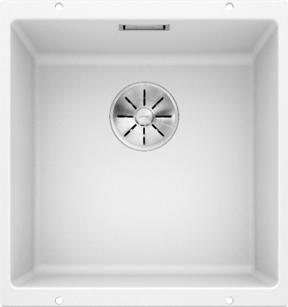 Врезная кухонная мойка Blanco SUBLINE 400-U SILGRANIT PuraDur белый
