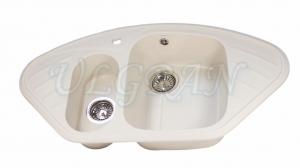 Мойка кухонная ULGRAN U-105 белая