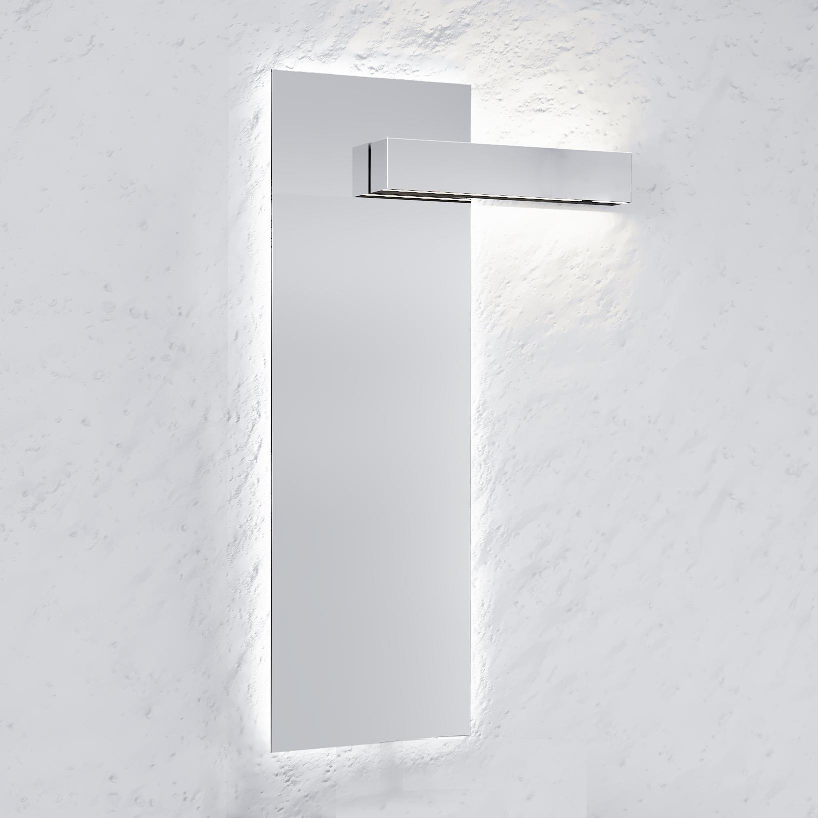 Зеркало Raval Forest 40 со светильником Fost.02.120/W/RL