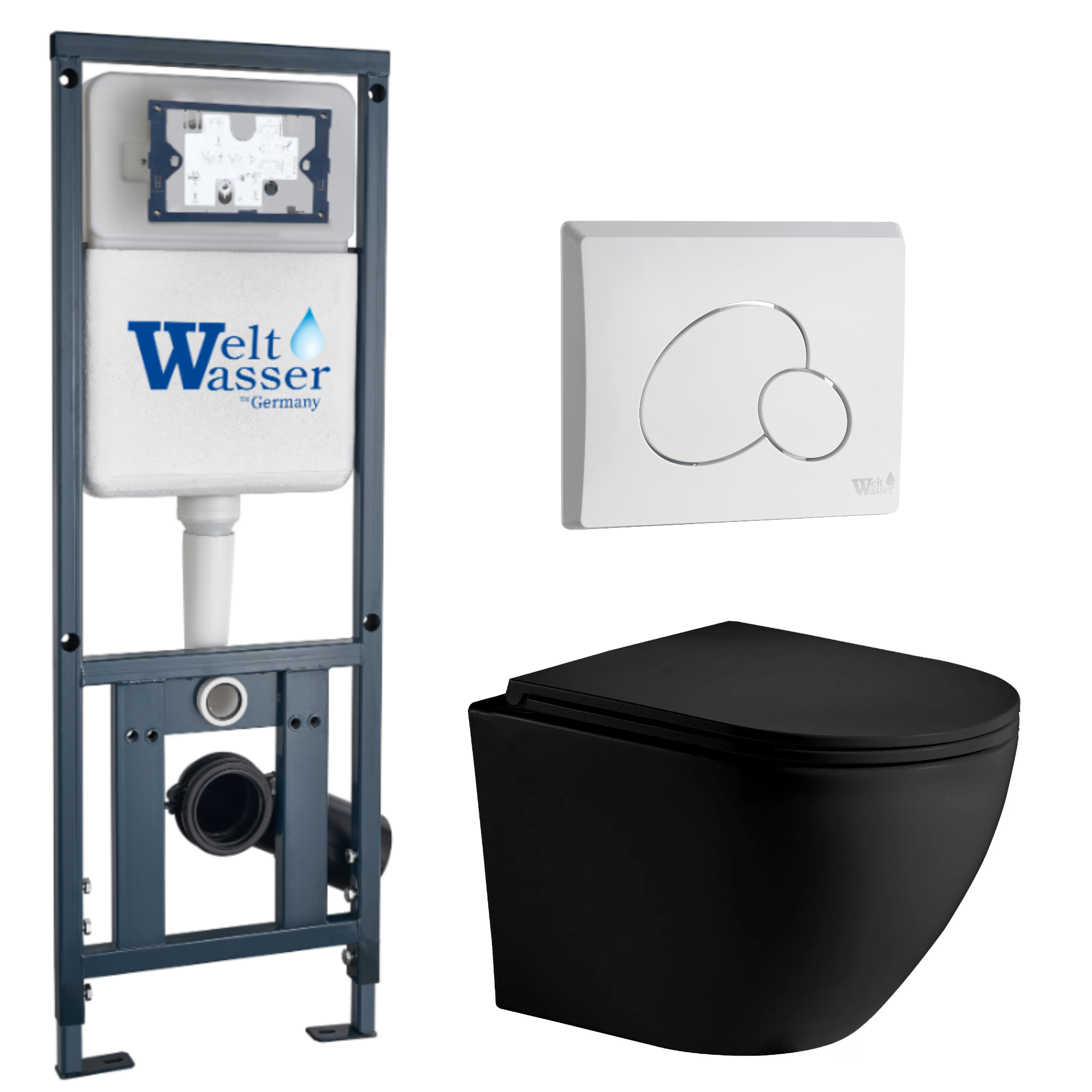 Комплект WeltWasser 10000011351 Merzbach 043 MT-BL + Marberg 410 + Marberg 410 RD GL-WT