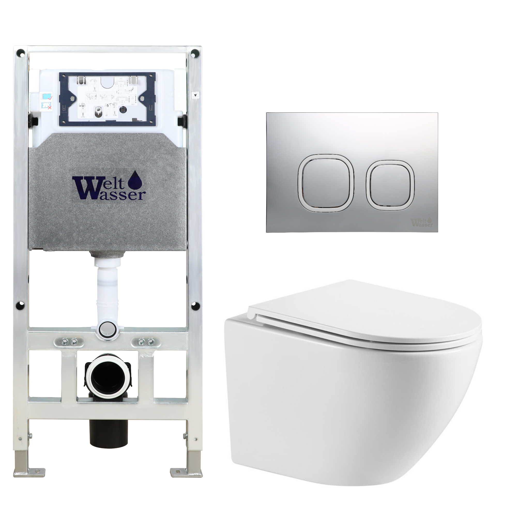 Комплект WeltWasser 10000011298 Merzbach 043 GL-WT + Amberg 506 ST + Amberg RD-CR