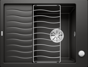 Врезная кухонная мойка Blanco ELON 45 S SILGRANIT PuraDur черный