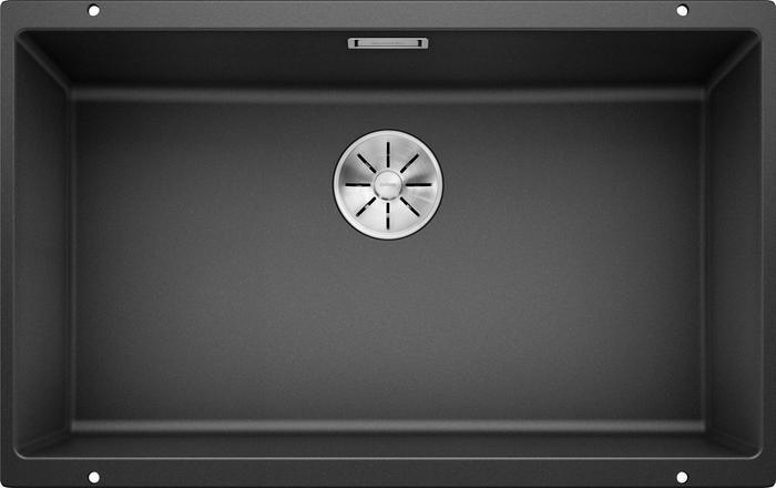 Врезная кухонная мойка Blanco SUBLINE 700-U SILGRANIT PuraDur антрацит